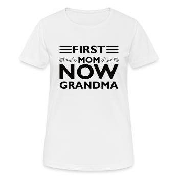 Grandma Pensioner Grandma Grandson Granddaughter Grandma - Women's Breathable T-Shirt - white - Front - AI Model Female 172 dark (172cm)