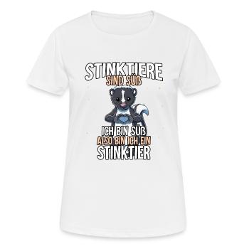 Stinktiere Sind Süß Stinktier - Frauen T-Shirt atmungsaktiv - Weiß - Vorne - AI Model Female 172 dark (172cm)