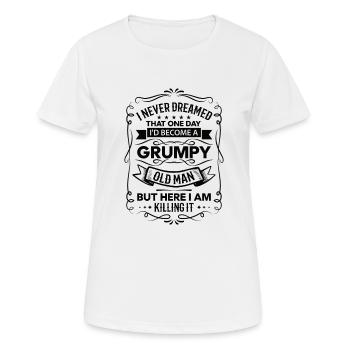 Opa Geschenkidee Opa weiß alles Spruch Großvater - Frauen T-Shirt atmungsaktiv - Weiß - Vorne - AI Model Female 172 dark (172cm)
