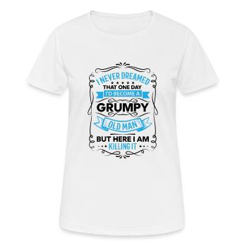 Opa Geschenkidee Opa weiß alles Spruch Großvater - Frauen T-Shirt atmungsaktiv - Weiß - Vorne - AI Model Female 172 dark (172cm)