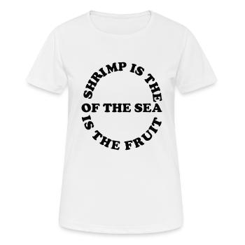 homard homard homard cuisinier cadeau - T-shirt respirant Femme - blanc - Devant - AI Model Female 172 dark (172cm)