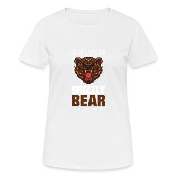 Bevor Sie fragen: Es war die Geschichte eines - Frauen T-Shirt atmungsaktiv - Weiß - Vorne - AI Model Female 172 dark (172cm)