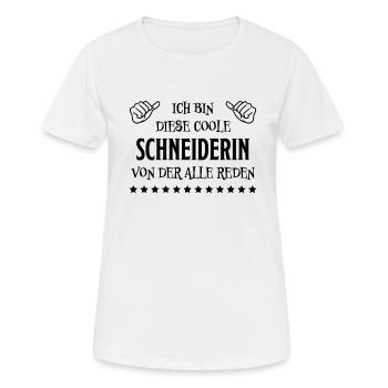 Schneiderin Nähen Witz Spruch Schneiderin Geschenk - Frauen T-Shirt atmungsaktiv - Weiß - Vorne - AI Model Female 172 dark (172cm)