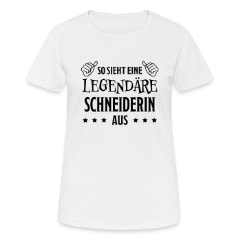 Schneiderin Nähen Witz Spruch Schneiderin Geschenk - Frauen T-Shirt atmungsaktiv - Weiß - Vorne - AI Model Female 172 dark (172cm)