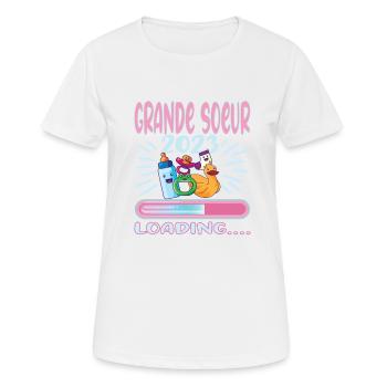 Grande Soeur 2023 - Women's Breathable T-Shirt - white - Front - AI Model Female 172 dark (172cm)