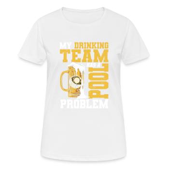 Billard Geschenkidee Billardspieler Pool Snooker - Frauen T-Shirt atmungsaktiv - Weiß - Vorne - AI Model Female 172 dark (172cm)