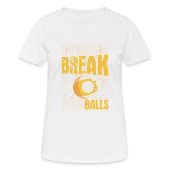 Idée cadeau billard Billard Player Pool Snooker - T-shirt respirant Femme - blanc - Devant - AI Model Female 172 dark (172cm)
