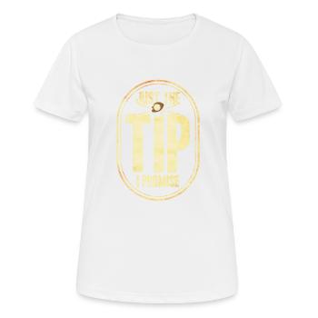 Idée cadeau billard Billard Player Pool Snooker - T-shirt respirant Femme - blanc - Devant - AI Model Female 172 dark (172cm)