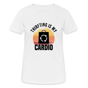 Magasin d’occasion Eco Hipster d’occasion - T-shirt respirant Femme - blanc - Devant - AI Model Female 172 dark (172cm)