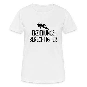 BDSM Gag Fetish Educational Gift - Frauen T-Shirt atmungsaktiv - Weiß - Vorne - AI Model Female 172 dark (172cm)