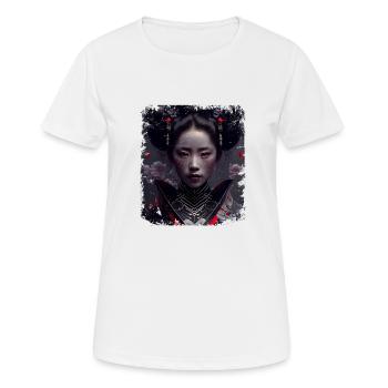 Japan Japanese Art Geishas Vintage Geisha - Women's Breathable T-Shirt - white - Front - AI Model Female 172 dark (172cm)