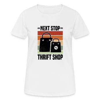 Magasin d’occasion Eco Hipster d’occasion - T-shirt respirant Femme - blanc - Devant - AI Model Female 172 dark (172cm)