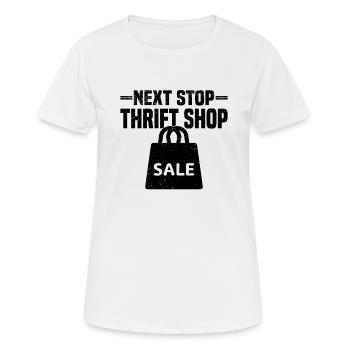 Magasin d’occasion Eco Hipster d’occasion - T-shirt respirant Femme - blanc - Devant - AI Model Female 172 dark (172cm)