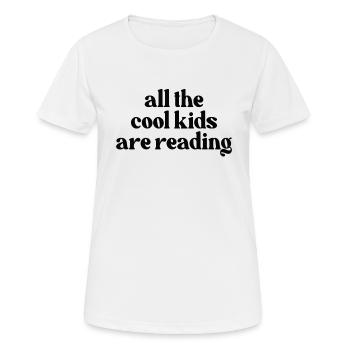 Reading Child Book Children Bookworm Books Gift - Women's Breathable T-Shirt - white - Front - AI Model Female 172 dark (172cm)