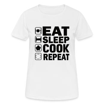 Chef Profession Gastronomie Cuisine Chaque de chef - T-shirt respirant Femme - blanc - Devant - AI Model Female 172 dark (172cm)