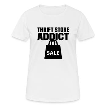 Magasin d’occasion Eco Hipster d’occasion - T-shirt respirant Femme - blanc - Devant - AI Model Female 172 dark (172cm)