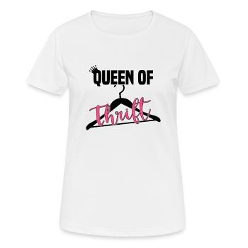 Magasin d’occasion Eco Hipster d’occasion - T-shirt respirant Femme - blanc - Devant - AI Model Female 172 dark (172cm)
