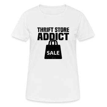 Magasin d’occasion Eco Hipster d’occasion - T-shirt respirant Femme - blanc - Devant - AI Model Female 172 dark (172cm)