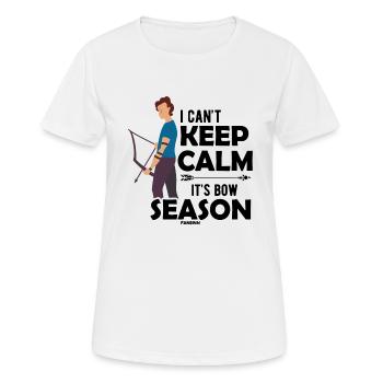 Archery Bow and Arrow Hunter - Women's Breathable T-Shirt - white - Front - AI Model Female 172 dark (172cm)