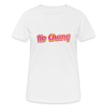 Vintage Thaïlande Vacances Asie Thaï Ko Chang - T-shirt respirant Femme - blanc - Devant - AI Model Female 172 dark (172cm)