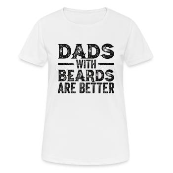 Père Barbu Père barbu - T-shirt respirant Femme - blanc - Devant - AI Model Female 172 dark (172cm)