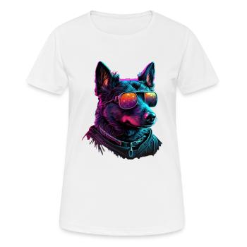 Australian Cattle Dog Dogs Australian Cattle Dogs - Women's Breathable T-Shirt - white - Front - AI Model Female 172 dark (172cm)