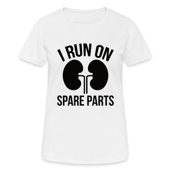 Lungetransplantation Lungenchirugie Operation - Frauen T-Shirt atmungsaktiv - Weiß - Vorne - AI Model Female 172 dark (172cm)