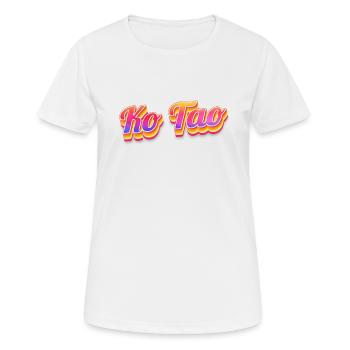 Vintage Thaïlande Holiday Asia Thai Ko Tao - T-shirt respirant Femme - blanc - Devant - AI Model Female 172 dark (172cm)