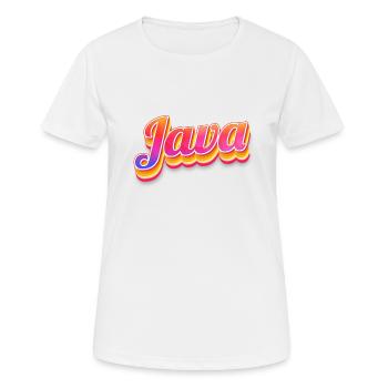 Vintage Indonésie Holiday Asia Java - T-shirt respirant Femme - blanc - Devant - AI Model Female 172 dark (172cm)