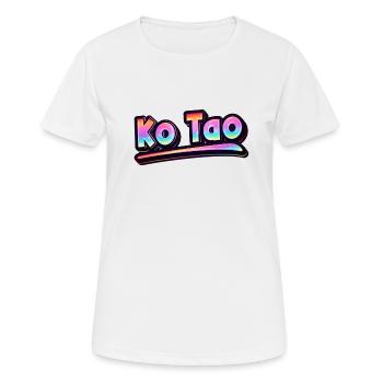 Vintage Thaïlande Vacances Asie Thai Ko Tao - T-shirt respirant Femme - blanc - Devant - AI Model Female 172 dark (172cm)