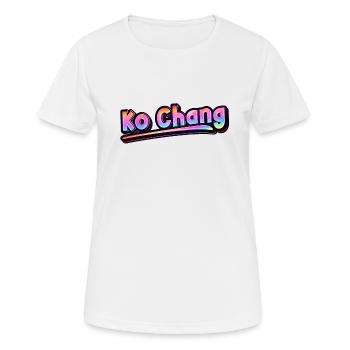 Vintage Thaïlande Vacances Asie Thaï Ko Chang - T-shirt respirant Femme - blanc - Devant - AI Model Female 172 dark (172cm)