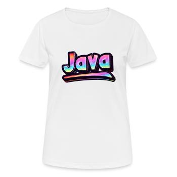 Vintage Indonésie Holiday Asia Java - T-shirt respirant Femme - blanc - Devant - AI Model Female 172 dark (172cm)