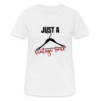Magasin d’occasion Eco Hipster d’occasion - T-shirt respirant Femme - blanc - Devant - AI Model Female 172 dark (172cm)