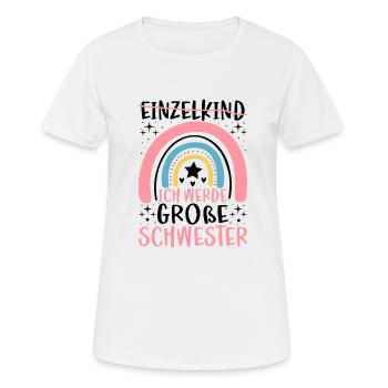 Ich Werde Große Schwester - Frauen T-Shirt atmungsaktiv - Weiß - Vorne - AI Model Female 172 dark (172cm)