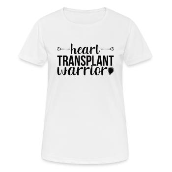 Deuxième cœur Deuxième vie Chirurgie de transplantation cardiaque - T-shirt respirant Femme - blanc - Devant - AI Model Female 172 dark (172cm)