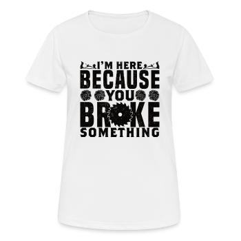 Carpenter Carpenter Wood Craft Tool Building - Women's Breathable T-Shirt - white - Front - AI Model Female 172 dark (172cm)