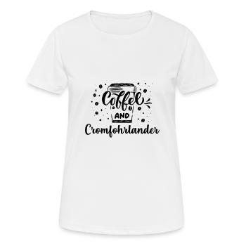 Kromfohrländer - Frauen T-Shirt atmungsaktiv - Weiß - Vorne - AI Model Female 172 dark (172cm)