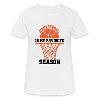 Basketballer Basketball Slamdunk BBall Korbleger - Frauen T-Shirt atmungsaktiv - Weiß - Vorne - AI Model Female 172 dark (172cm)
