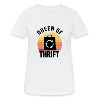 Magasin d’occasion Eco Hipster d’occasion - T-shirt respirant Femme - blanc - Devant - AI Model Female 172 dark (172cm)