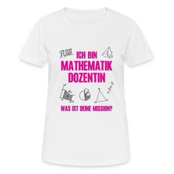 Mathe Dozentin Studium Mathematik Lehrerin Dozent - Frauen T-Shirt atmungsaktiv - Weiß - Vorne - AI Model Female 172 dark (172cm)