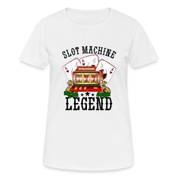 Kasino Glücksspiel Spielautomat Kartenspiel - Frauen T-Shirt atmungsaktiv - Weiß - Vorne - AI Model Female 172 dark (172cm)