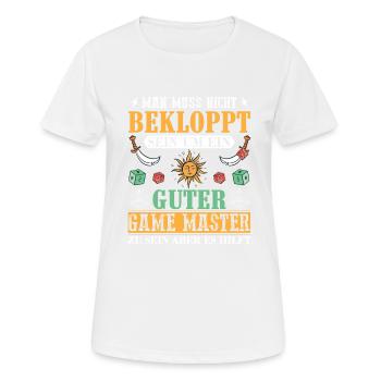 Mann Muss Nicht Bekloppt Sein Game Master Pen And - Frauen T-Shirt atmungsaktiv - Weiß - Vorne - AI Model Female 172 dark (172cm)