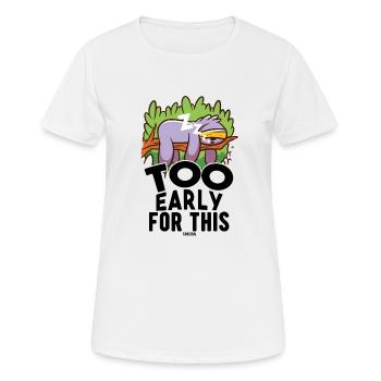 tired sloth snores Sloth - Women's Breathable T-Shirt - white - Front - AI Model Female 172 dark (172cm)