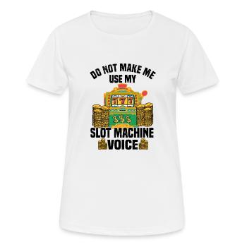 Kasino Glücksspiel Spielautomat Kartenspiel - Frauen T-Shirt atmungsaktiv - Weiß - Vorne - AI Model Female 172 dark (172cm)