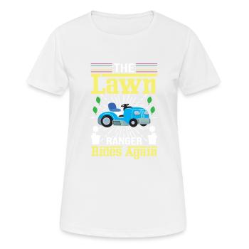 Der Rasen Ranger Fährt Wieder Der Hausmeister - Frauen T-Shirt atmungsaktiv - Weiß - Vorne - AI Model Female 172 dark (172cm)