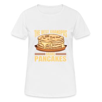 Pfannkuchen Food Lover Best Pancake Maker - Frauen T-Shirt atmungsaktiv - Weiß - Vorne - AI Model Female 172 dark (172cm)