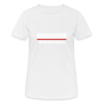 Reiseleiter Tourismus Tour-Guide Geschenk Reise - Frauen T-Shirt atmungsaktiv - Weiß - Vorne - AI Model Female 172 dark (172cm)