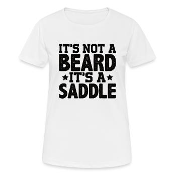 Vollbart und Bartträger Barthaare Schnauzbart - Frauen T-Shirt atmungsaktiv - Weiß - Vorne - AI Model Female 172 dark (172cm)