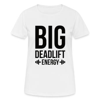 Fitness Muscle Squats Deadlift - T-shirt respirant Femme - blanc - Devant - AI Model Female 172 dark (172cm)