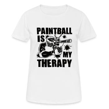 Paintball Gift Paintballer Paintball Player - Women's Breathable T-Shirt - white - Front - AI Model Female 172 dark (172cm)